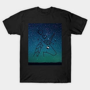 Unicorn Deep Blue T-Shirt